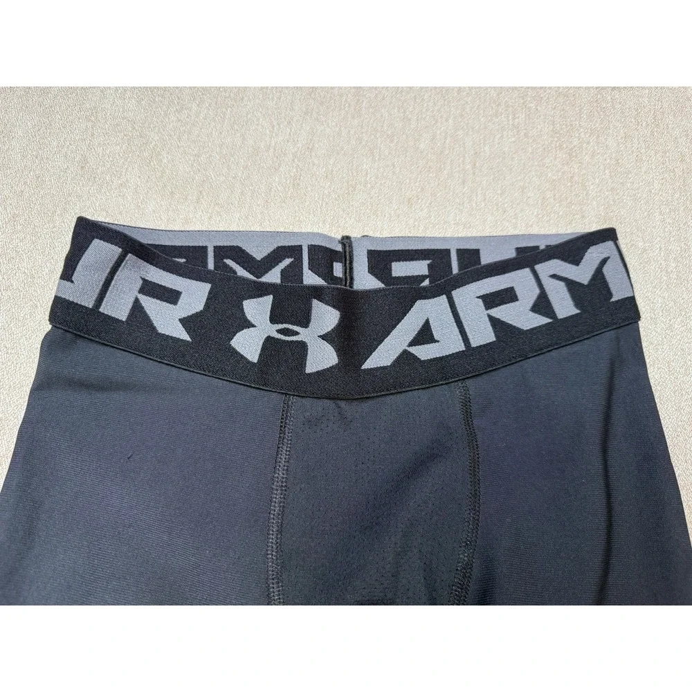 Under Armour Men's Black Compression Pants S Polyester Elastic Waist Sports